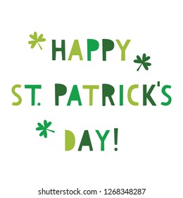 St. Patrick’s Day vector greeting card