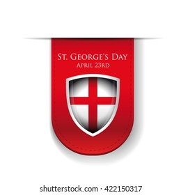 St George Day England Flag Shield