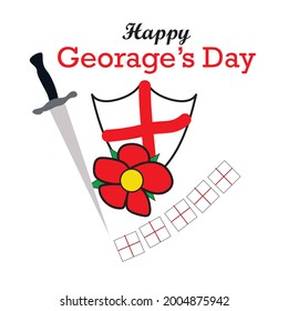 St George Medieval Vector Illustration