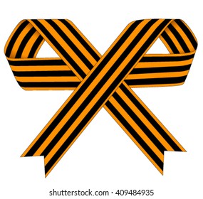 St. George ribbon on a white background, illustration 