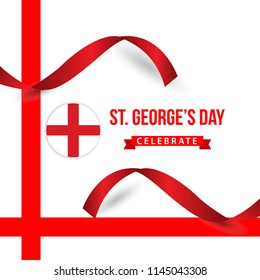 ST George's Day Celebrate Vector Template Design Illustration