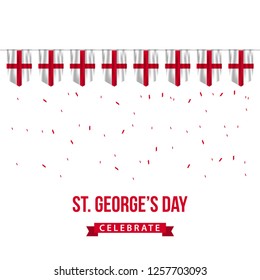 ST George's Day Vector Template Design Illustration