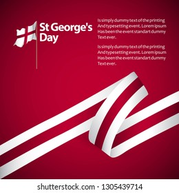 ST George's Day Vector Template Design Illustration