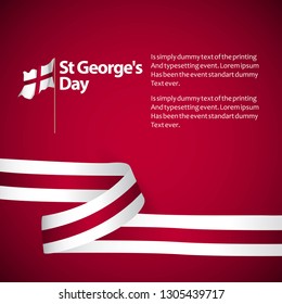 ST George's Day Vector Template Design Illustration