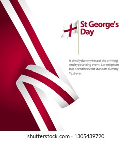 ST George's Day Vector Template Design Illustration