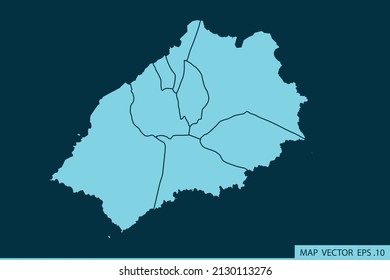 St Helena map ,Abstract mash line and point scales on dark background for your web site design map logo, app, ui ,Travel. Vector illustration eps 10.