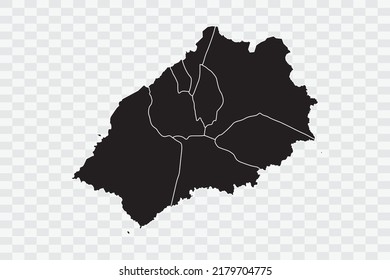 St Helena Map black Color on White Backgound quality files Png 