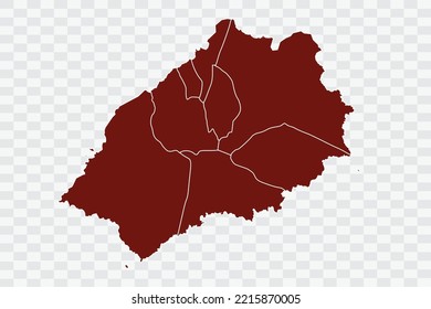 St Helena Map burnt brown Color on White Background quality files Color (701205) png