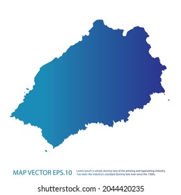 St Helena map , infographic style , blue gradient color , on white background with Map World. Wire frame 3D mesh ,