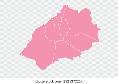 St Helena Map Rose Color Background quality files png