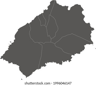 St Helena map vector, isolated on white background