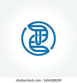 ST initial letters elegant logo, Modern Logo Design Vector.