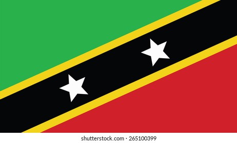 st kitts & nevis  Flag for Independence Day and infographic Vector illustration.