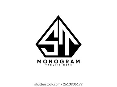 ST letter creative monogram vector logo design.
