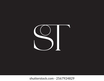 ST letter designs for logo and icons
