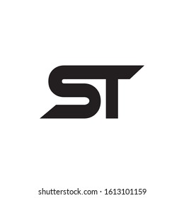 ST letter initial Circular Logo Design & st logo  Letter Monogram Logo.