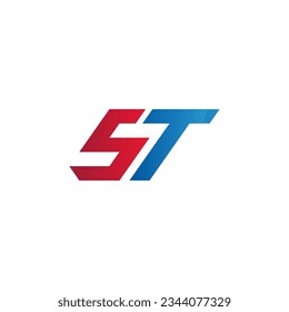 ST letter logo design, ST monogram, initial ST logo, ST logo, icon, vector