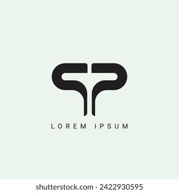 ST letter logo design. ST polygon, circle, triangle, hexagon, flat and simple style with white color variation letter logo set in one artboard. ST minimalist and classic logo. ST