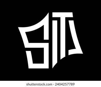 
Diseño vectorial del logotipo de letras ST.