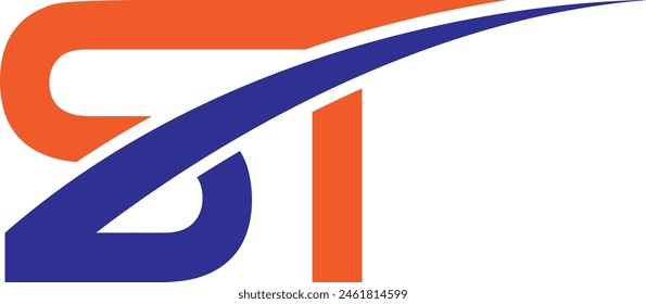 Diseño del logotipo de la letra ST para su marca