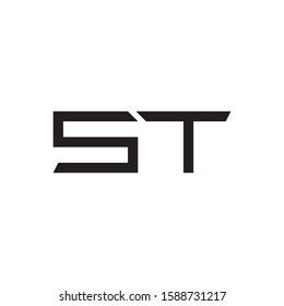 ST letter logo template vector icon design