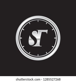 ST letter vector logo template 