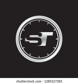 ST letter vector logo template 