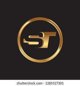 ST letter vector logo template 