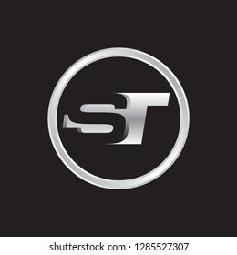 ST letter vector logo template 