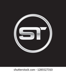 ST letter vector logo template 