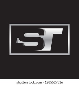 ST letter vector logo template 