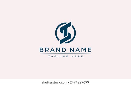 ST logo Design Template Vector Graphic Branding Element.