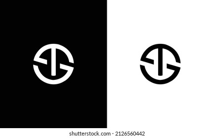 ST logo design. Vector illustration.