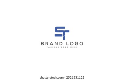 ST logo design vector template design for brand