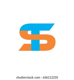 ST logo letter design