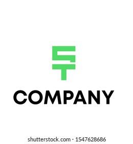ST logo vector design template sign