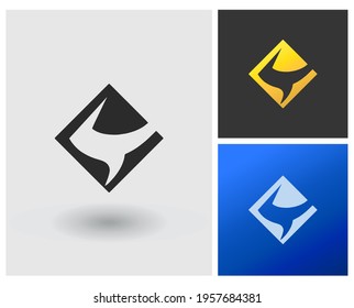 ST Logo vector monogram modern clean style simple letter initial logo template mobile apps idea