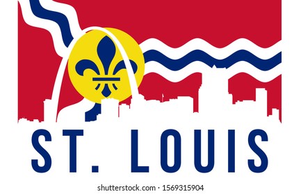 St Louis Flag Svg, Missouri, Saint Louis Graphic by RedCreations · Creative  Fabrica