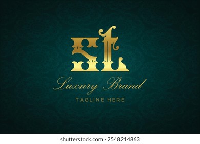 ST LUXURY LETTER LOGO DESIGN. It is a luxury letter monogram logo, this logo is made by combining two letters