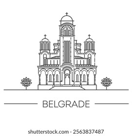 St. Marko church. Belgrade, Serbia