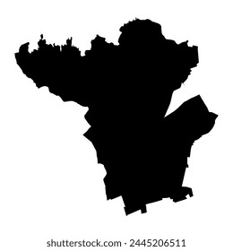 St Mary parishes map, administrative division of Jersey. Vector illustration.