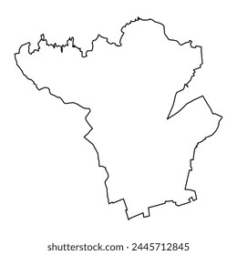 St Mary parishes map, administrative division of Jersey. Vector illustration.