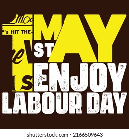 !st may labour day t-shirt design