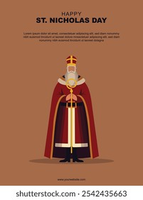 St Nicholas Day background. Vector illustration.