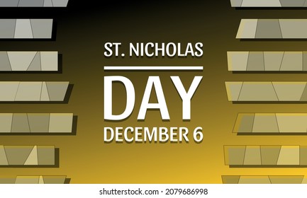 St. Nicholas Day. Design suitable for greeting card poster and banner