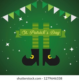st partick celebration with party banner and boots