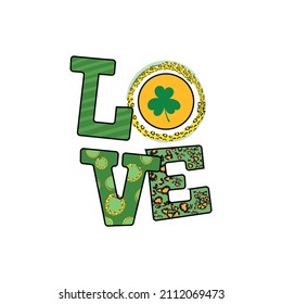 St. Partick's Day Love Sublimation	
