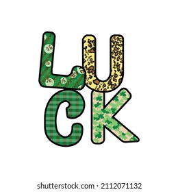 St. Partick's Day luck Sublimation	