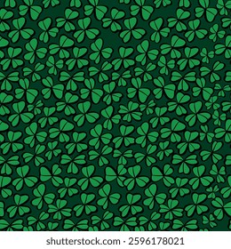 st patric clover seamless pattern