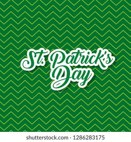 st patrick celebration and abstract lines texture background
